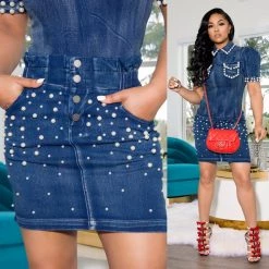 Ms. Bling "Double The Fun" Stretch Skirt