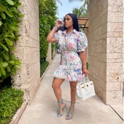 Ms. Bling “So In Love” Embroidered Dress