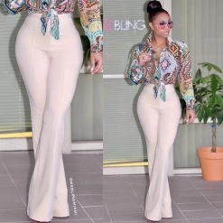 Ms. Bling Kayla Pants (Cappuccino) (Final Sale ‼️) New Arrivals