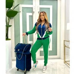 Ms. Bling New Arrivals "Shimmering Lights" Knit Jogger Set