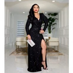 Ms. Bling New Arrivals "Deveraux" Sequin Gown