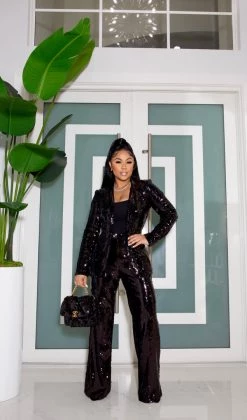Ms. Bling "Rich Auntie” Sequin Suit New Arrivals