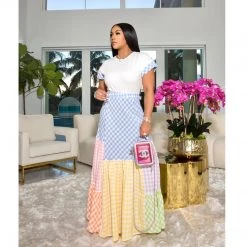 Ms. Bling “Angela" Color Block Dress New Arrivals