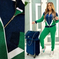 Ms. Bling New Arrivals "Shimmering Lights" Knit Jogger Set