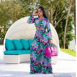 Ms. Bling "Le Fleur" Palazzo 2pc Set New Arrivals