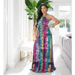 Ms. Bling New Arrivals "Tribal" Maxi Dress