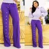 Ms. Bling New Arrivals "Purple Reign" Pants