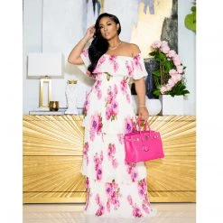 Ms. Bling "Top Tier" Pleated Dress