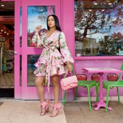 Ms. Bling New Arrivals "So In Love" Sateen Dress