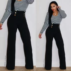 Ms. Bling Agathe High Waist Pants