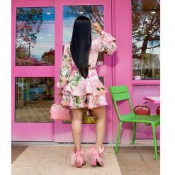 Ms. Bling New Arrivals "So In Love" Sateen Dress