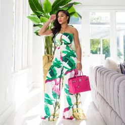 Ms. Bling "Serine" Halter Jumpsuit