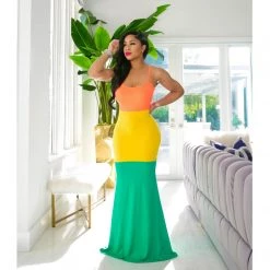 Ms. Bling Sweet-Tart Maxi Dress 🍬