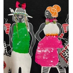 Ms. Bling New Arrivals Stylista Puff Sleeve Sequin Blouse