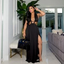 Ms. Bling New Arrivals "Cozumel" Halter Dress