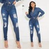 Ms. Bling Brandy Distressed Jeans
