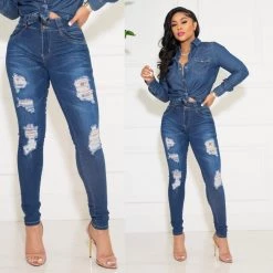 Ms. Bling Brandy Distressed Jeans