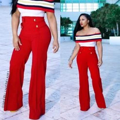 Ms. Bling New Arrivals Brigette Super High Waist Pants