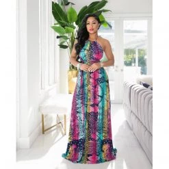 Ms. Bling New Arrivals "Tribal" Maxi Dress