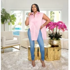 Ms. Bling "Runway" Asymmetrical Blouse New Arrivals