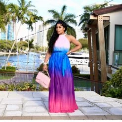 Ms. Bling "Miami Dreams" Pleated Dress New Arrivals