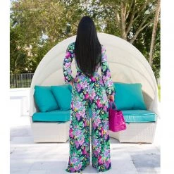 Ms. Bling "Le Fleur" Palazzo 2pc Set New Arrivals