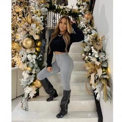 Ms. Bling Justine Cable Knit Sweater