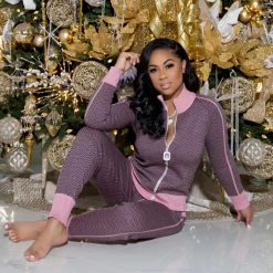 Ms. Bling New Arrivals "Nayeli" Knit Jogger Set