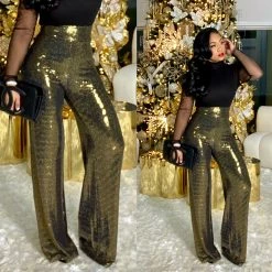 Ms. Bling "Glam" Super High Waist Pants New Arrivals