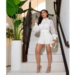 Ms. Bling "Essence" Embroidered Romper