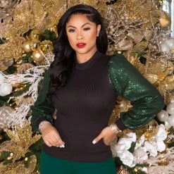 Ms. Bling Shine Sequin Top New Arrivals