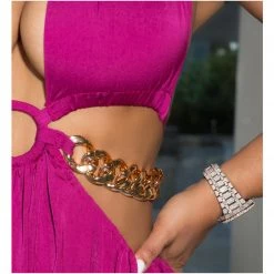 Ms. Bling New Arrivals "Cozumel" Halter Dress