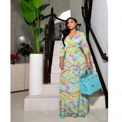 Ms. Bling "Off The Chain" Wrap Dress