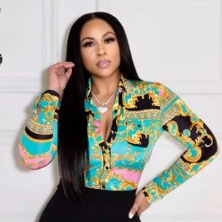 Ms. Bling New Arrivals Sofia Stretch Blouse