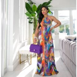 Ms. Bling "Aztec" Maxi Dress New Arrivals