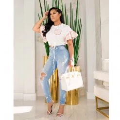 Ms. Bling Bella Rhinestone Blouse