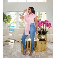 Ms. Bling "Runway" Asymmetrical Blouse New Arrivals